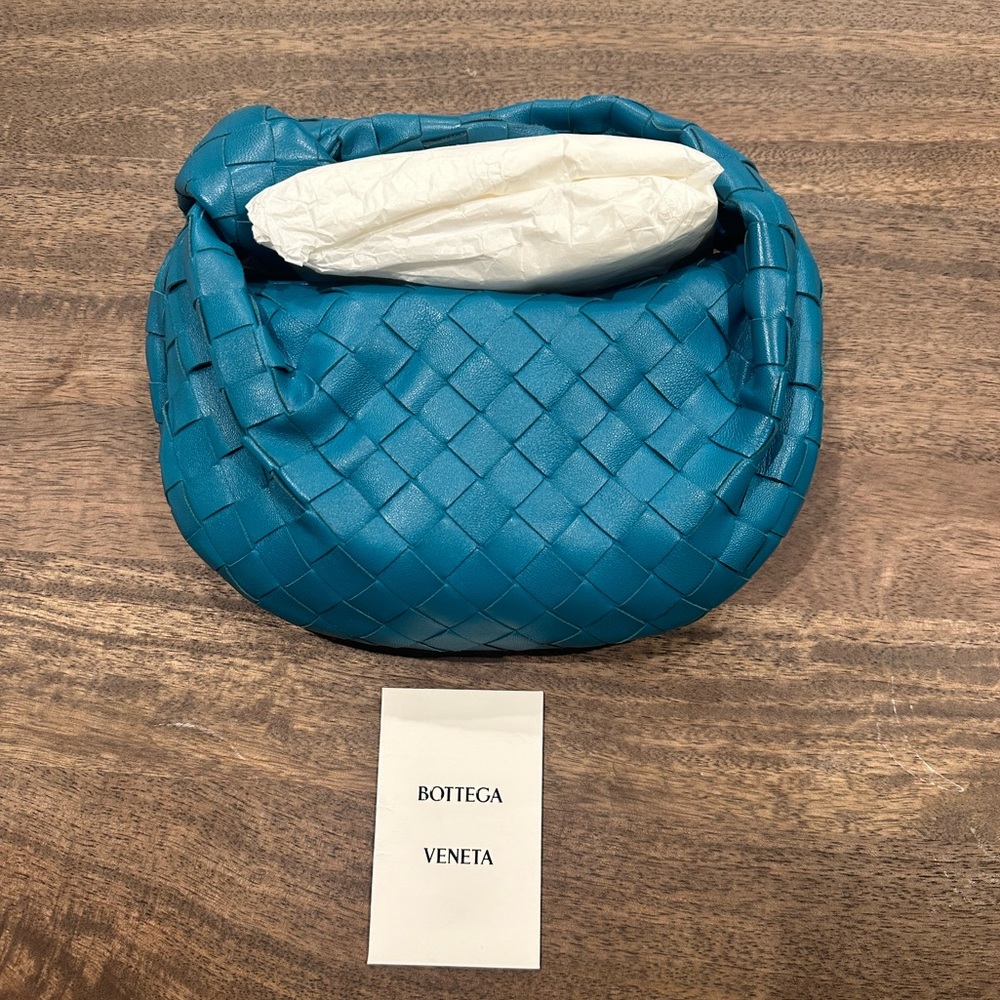 Bottega Veneta Mini Jodie Bag in Blaster & Gold / Authentic / Duster Bag & Card
